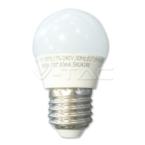 LED Bulb - LED Bulb - 6W E27 G45 White